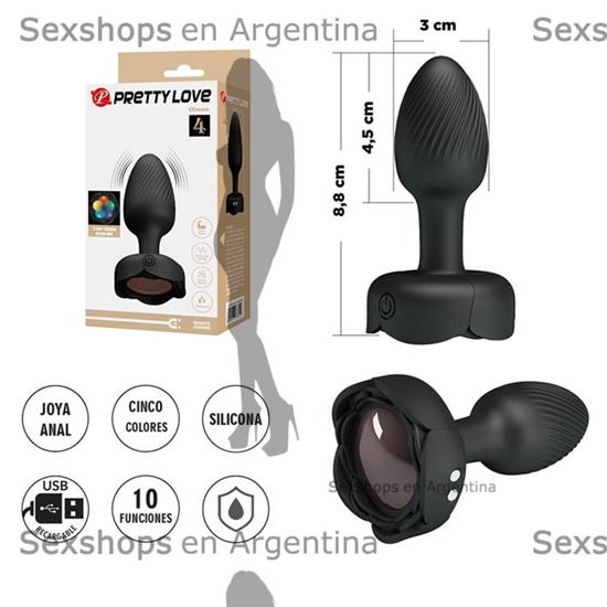 Plug Anal con Luces LED y Vibraciones Potentes